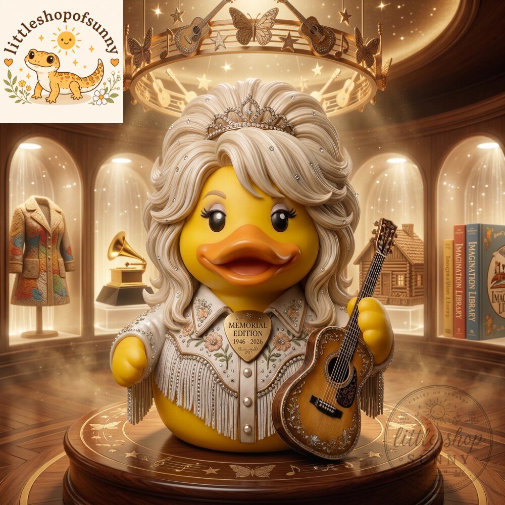 Dolly Parton Rubber Duck Figurine