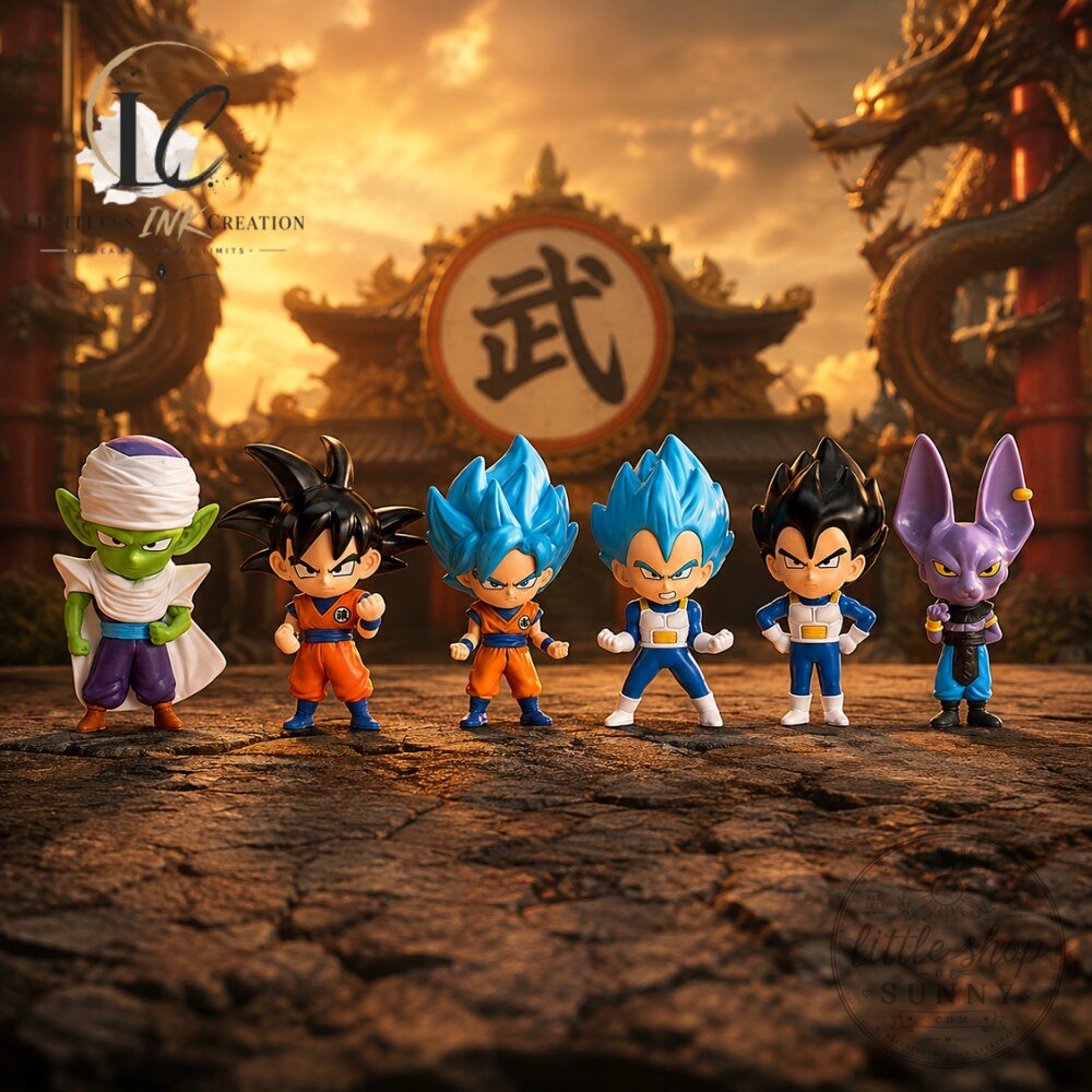 Dragon Ball Super Mini Figures Set Goku Vegeta Piccolo Beerus Collectible Toys