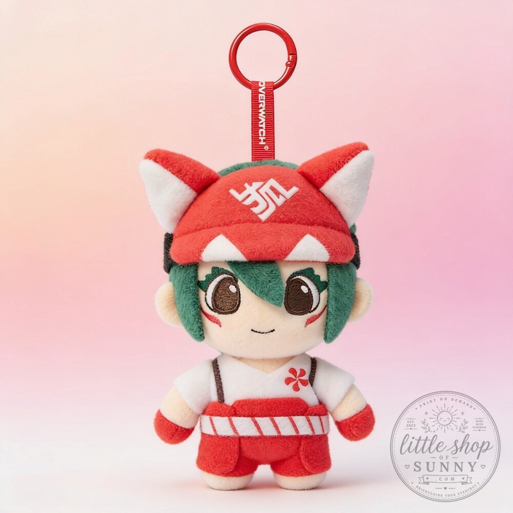 Overwatch Plush Keychain Genji Juno Kiriko Collectible Toys 6 Overwatch Plush Keychain Genji Juno Kiriko Collectible Toys